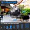 imageReli 3033 Gallon Trash Bags Heavy Duty  250 Count Bulk  Black Large Trash Bags 30 32 Gallon  Made in USA