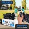 imageReli 40 to 45 Gallon Trash Bags Heavy Duty  250 Trash Bags  Super Sizeable Black Garbage for Serious Cleanup