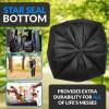 imageReli 40 to 45 Gallon Trash Bags Heavy Duty  250 Trash Bags  Super Sizeable Black Garbage for Serious Cleanup