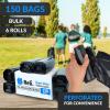 imageReli 5560 Gallon Trash Bags Heavy Duty  150 Count  5060 Gallon  Large Black Garbage Bags  Made in USA