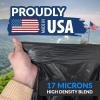 imageReli 5560 Gallon Trash Bags Heavy Duty  150 Count  5060 Gallon  Large Black Garbage Bags  Made in USA
