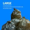 imageReli 5560 Gallon Trash Bags Heavy Duty  50 Bags  5060 Gallon  Large Black Garbage  Made in USA