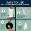 imageReli Bedside Commode Liners  Pack of 110  Universal Fit  Commode Liners Disposable  Portable Toilet Bags