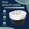 imageReli Bedside Commode Liners  Pack of 110  Universal Fit  Commode Liners Disposable  Portable Toilet Bags