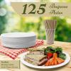 imageReli Compostable Oval Paper Plates 12 Inch 125 Count  White Large Paper Plates  Heavy Duty Disposable  Disposable Platters 12x10  Made of Sugarcane Fibers Bagasse Biodegradable