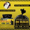 imageReli Contractor Garbage Bags 55 Gallon  20 Trash Bags  Heavy Duty  Black Contractor