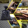 imageReli Contractor Garbage Bags 55 Gallon  20 Trash Bags  Heavy Duty  Black Contractor