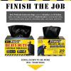 imageReli Contractor Garbage Bags 55 Gallon  40 Trash Bags  Heavy Duty  Black Contractor
