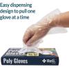 imageReli Disposable Gloves  200 Pcs Bulk  Food GradeSafeServicePrep  One Size Fits All  Poly Plastic Gloves for CookingKitchen  Embossed PE Plastic for Hand Protection Clear