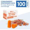 imageReli Foam Ear Plugs 100 Pairs Bulk Individually Wrapped  31 dB NRR  Disposable Foam Ear Plugs for Sleeping Noise Cancelling  Blocks Loud Noises for Snoring Concerts Travel Peach
