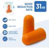 imageReli Foam Ear Plugs 100 Pairs Bulk Individually Wrapped  31 dB NRR  Disposable Foam Ear Plugs for Sleeping Noise Cancelling  Blocks Loud Noises for Snoring Concerts Travel Peach