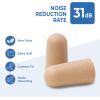 imageReli Foam Ear Plugs 120 Pairs Bulk 31 dB NRR  Disposable Foam Ear Plugs for Sleeping Noise Cancelling  Blocks Loud Snoring Concerts Travel Noise Reduction Peach