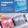 imageReli Gallon Freezer Bags 300 Count 106x1075 inch Freezer Bags 1 Gallon  Double Zipper Large Size  Press to Seal Write on Label 1Gal