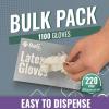 imageReli Latex Gloves Medium 1100 Bulk Pack  Disposable  PowderFree  White Gloves NonSterile  All Purpose for Cleaning Automotive Cooking Industrial Laboratory  Single Use Medium