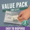 imageReli Latex Gloves Small 1100 Bulk Pack  Disposable  PowderFree  White Gloves NonSterile  All Purpose for Cleaning Automotive Cooking Industrial Laboratory  Single Use Small