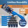 imageReli Lint Rollers for Pet Hair Extra Sticky 900 Sheets Total  Dog ampamp Cat Hair Remover  10 Rolls  5 Reusable Handles 90 Sheets Per Roll  Lint Remover for Clothes Couch  Easy Peel Sheets  Bulk