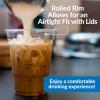 imageReli Plastic Cups with Lids 16 oz  150 Sets  Clear Plastic Cups with Lids  To Go Leak Proof  Use for Smoothies Iced Coffee150