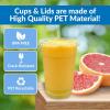 imageReli Plastic Cups with Lids 16 oz  150 Sets  Clear Plastic Cups with Lids  To Go Leak Proof  Use for Smoothies Iced Coffee150