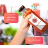 imageReli Plastic Juice Bottles 12 Pack 16 oz Square 16 oz Plastic Bottles with Caps ampamp Sticker Labels  Clear Empty for Drinks 16oz  Disposable Reusable Containers for Juicing Smoothies