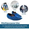 imageReli Shoe Covers Disposable  200 Pack 100 Pairs  One Size Fits All  Non Slip Disposable Shoe Covers for Indoors  Disposable Booties Shoe Protector  Waterproof Plastic Single Use  Blue