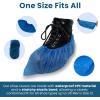 imageReli Shoe Covers Disposable  50 Pack 25 Pairs  One Size Fits All  Non Slip Disposable Shoe Covers for Indoors  Disposable Booties Shoe Protector  Waterproof Plastic Single Use  Blue