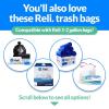 imageReli Small Trash Can with Lid 13 Gallon 5 Liter  Stainless Steel Silver  Small Bathroom Trash Can  Step Pedal Garbage Bin with Removable Bucket Kitchen  Rectangular Metal Bin