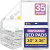 imageReli Disposable Bed Pads 35 Pack  30quot x 36quot  XL Bed Pads Disposable Adult Incontinence Sheets w NonSlip Adhesives  Absorbent Peepads for Adults Seniors Puppy