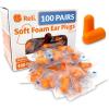 imageReli Foam Ear Plugs 100 Pairs Bulk Individually Wrapped  31 dB NRR  Disposable Foam Ear Plugs for Sleeping Noise Cancelling  Blocks Loud Noises for Snoring Concerts Travel Peach