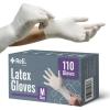 imageReli Latex Gloves Medium 110 Count  Disposable  PowderFree  White Gloves NonSterile  All Purpose  Cleaning Automotive Cooking Industrial Laboratory  Single Use Medium