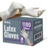 imageReli Latex Gloves Medium 1100 Bulk Pack  Disposable  PowderFree  White Gloves NonSterile  All Purpose for Cleaning Automotive Cooking Industrial Laboratory  Single Use Medium
