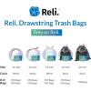 image610 Gallon Trash Bags Drawstring  250 Count  22quotx23quot  6 8 10 Gallon Drawstring Garbage Bags  White Trash Can Liners  Small  Medium