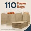 imageReli 10x5x13 in Brown Paper Bags with Handles  110 Pack  Kraft Paper Shopping Bags with Twist Handles Bulk  Ideal for Gifts Retail Shopping Merchandise Take OutTo Go Party Crafts