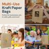 imageReli 10x5x13 in Brown Paper Bags with Handles  55 Pack  Kraft Paper Shopping Bags with Flat Handles  Ideal for Gifts Retail Shopping Merchandise Take OutTo Go Party Crafts