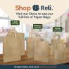 imageReli 10x5x13 in Brown Paper Bags with Handles  55 Pack  Kraft Paper Shopping Bags with Flat Handles  Ideal for Gifts Retail Shopping Merchandise Take OutTo Go Party Crafts