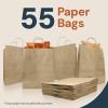 imageReli 10x5x13 in Brown Paper Bags with Handles  55 Pack  Kraft Paper Shopping Bags with Twist Handles  Ideal for Gifts Retail Shopping Merchandise Take OutTo Go Party Crafts