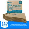 imageReli 110 Pack  10quotx5quotx13quot  Paper Thank You Bags wHandles  Brown Paper Bags Printed  Small Thank You Giftbag for Guests  Gifts Wedding Merchandise Small Business