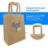 imageReli 110 Pack  10quotx5quotx13quot  Paper Thank You Bags wHandles  Brown Paper Bags Printed  Small Thank You Giftbag for Guests  Gifts Wedding Merchandise Small Business