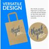 imageReli 110 Pack  10quotx5quotx13quot  Paper Thank You Bags wHandles  Brown Paper Bags Printed  Small Thank You Giftbag for Guests  Gifts Wedding Merchandise Small Business