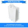 imageReli 110 Pack  10x5x13  White Paper Bags wHandles  Ideal for Gifts Shopping Bags RetailMerchandise Grocery To GoTake Out with Flat Handles