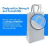 imageReli 110 Pack  525quotx325quotx8quot  Small White Gift Bags wHandles  Kraft Paper Shopping White Paper Bag for Gifts Retail Merchandise Party Favors