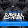 imageReli 1625 Gallon Trash Bags  500 Bags  Black  Home Kitchen  Strong  Garbage