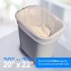 imageReli 24 Gallon Trash Bags  2000 Bags  Clear  Bathroom  Strong  Garbage