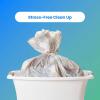 imageReli 24 Gallon Trash Bags  400 Bags  Clear  Bathroom  Strong  Garbage