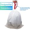 imageReli 24 Gallon Trash Bags Drawstring  250 Count  18quotx 20quot  Small Garbage Bags 4 Gallon  Drawstring Handles  White Trash Can Liners 2 Gal  3Gal  4Gal  Small Bin Liners Office
