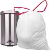 imageReli 24 Gallon Trash Bags Drawstring  250 Count  18quotx 20quot  Small Garbage Bags 4 Gallon  Drawstring Handles  White Trash Can Liners 2 Gal  3Gal  4Gal  Small Bin Liners Office