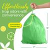 imageReli 4 Gallon Trash Bags Drawstring 100 Count  Citrus Scented Small Trash Bags for Bathroom Can  2 Gal  3 Gallon  4 Gal Small Trashcan Liners Green