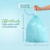imageReli 4 Gallon Trash Bags Drawstring 200 Count Bulk  Fresh Scented Small Trash Bags for Bathroom Can  2 Gal  3 Gallon  4 Gal Small Trashcan Liners Blue