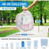 imageReli 40 to 45 Gallon Trash Bags Heavy Duty  250 Trash Bags  Super Sizeable Clear Garbage for Serious Cleanup