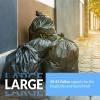 imageReli 40 to 45 Trash Bags Heavy Duty  50 Trash Bags  Super Sizeable for Serious Garbage Cleanup Black