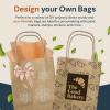imageReli 525x325x8 in Small Paper Bags with Handles  110 Pack  Kraft Brown Paper Bags with Twist Handles Bulk  Ideal for Gifts Retail Shopping Merchandise Crafts